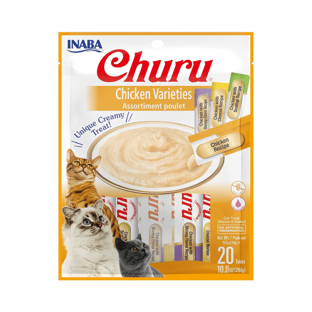 Inaba Cat Treats - Churu Purees Chicken Variety Pack - Toronto Pets