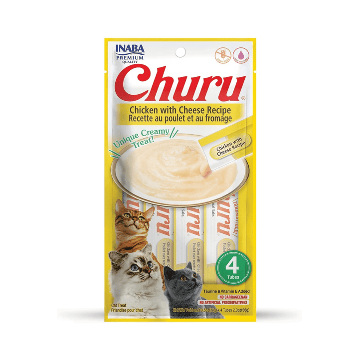 Inaba Cat Treats - Churu Purees Chicken with Cheese Recipe - Toronto Pets