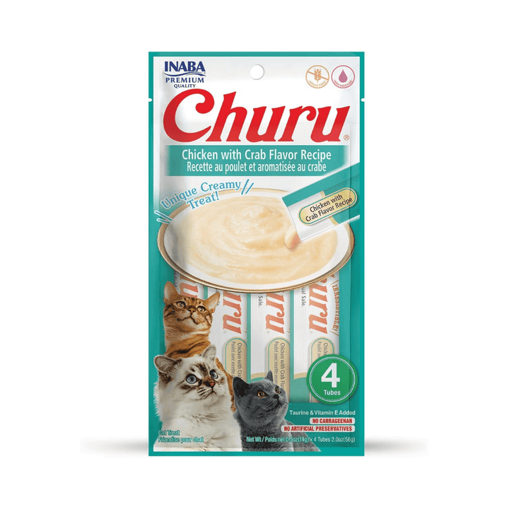 Inaba Cat Treats - Churu Purees Chicken with Crab Recipe - Toronto Pets