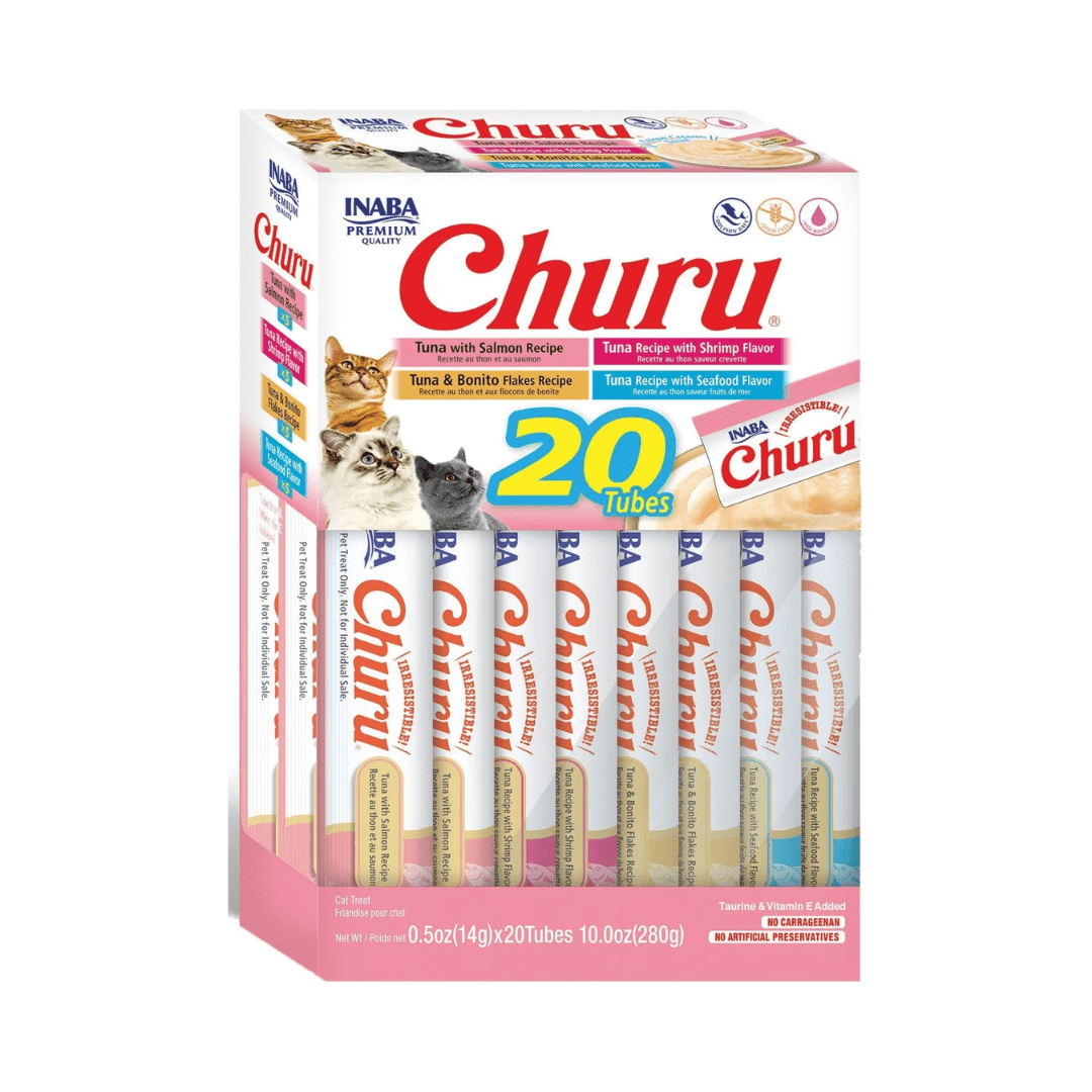 Inaba Cat Treats - Churu Purees Seafood Variety Box - Toronto Pets