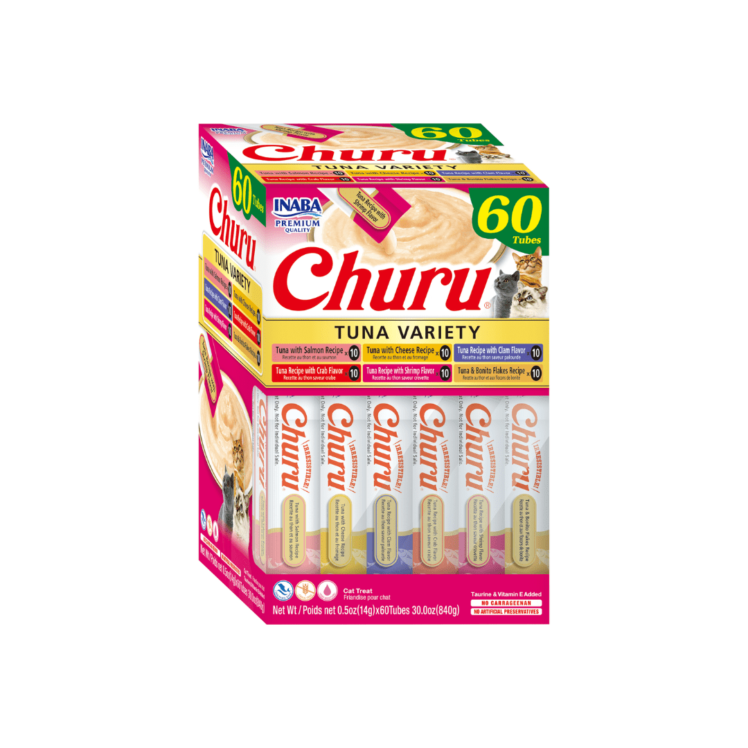 Inaba Cat Treats - Churu Purees Tuna Variety Box - Toronto Pets