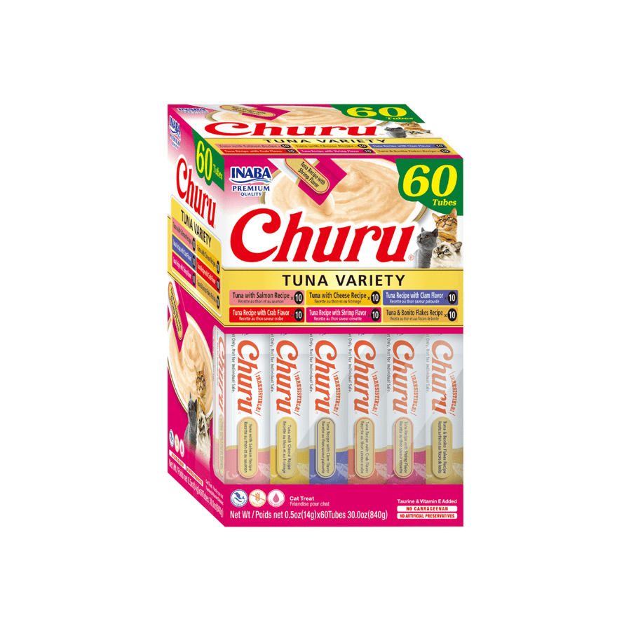 Inaba Cat Treats - Churu Purees Tuna Variety Box - Toronto Pets