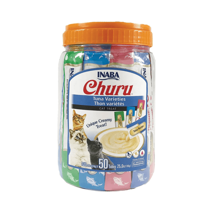 Inaba Cat Treats - Churu Purees Tuna Variety Jar - Toronto Pets