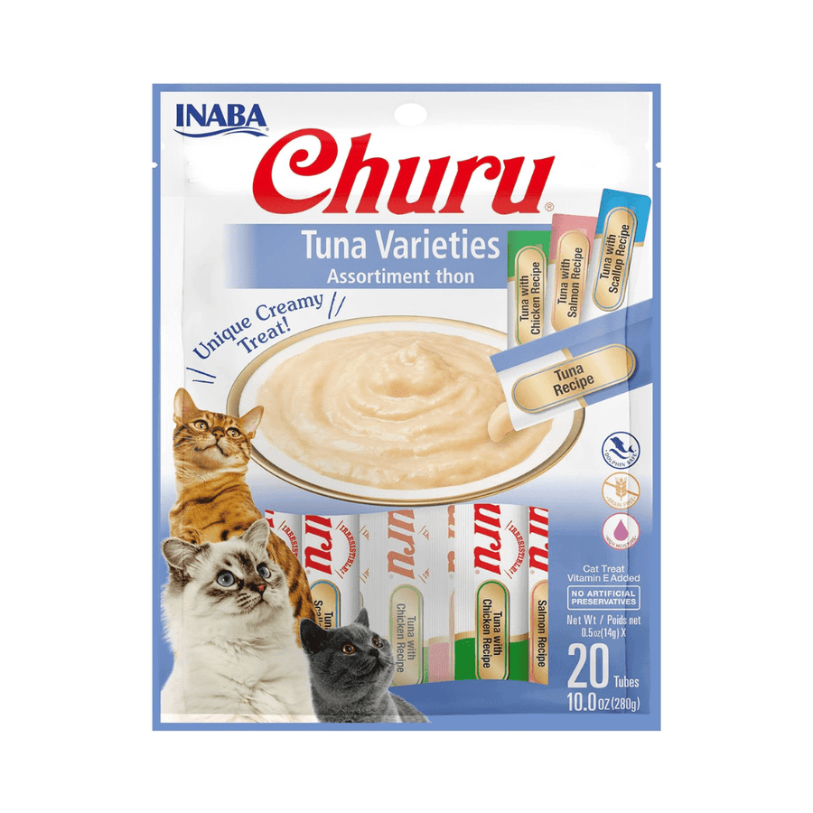 Inaba Cat Treats - Churu Purees Tuna Variety Pack - Toronto Pets