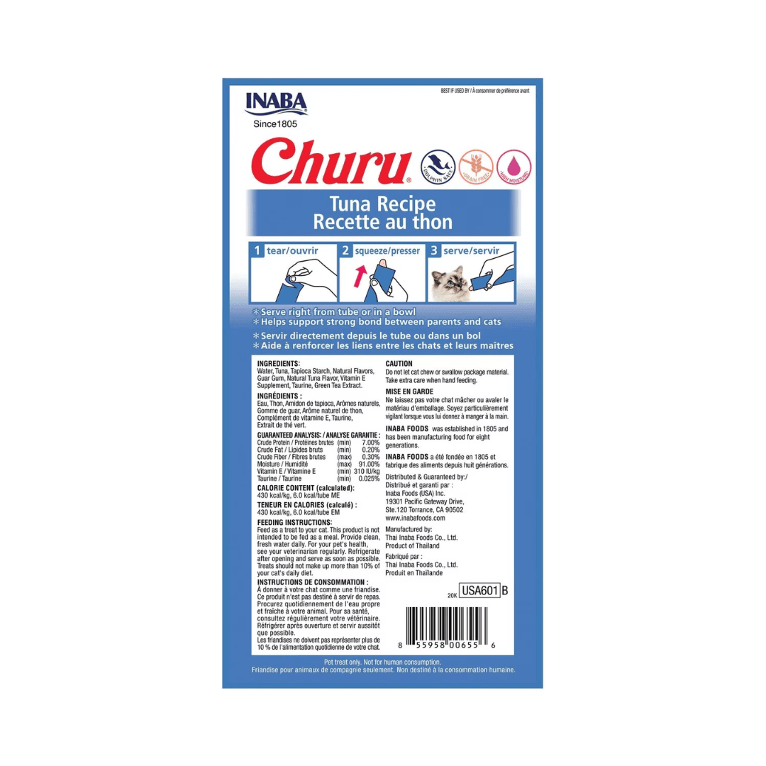 Inaba Cat Treats - Churu Purees Tune Recipe Pouch - Toronto Pets