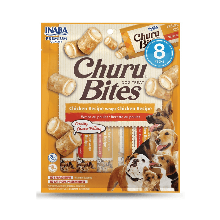 Inaba Dog Churu Bites - Chicken Recipe Wraps - Toronto Pets