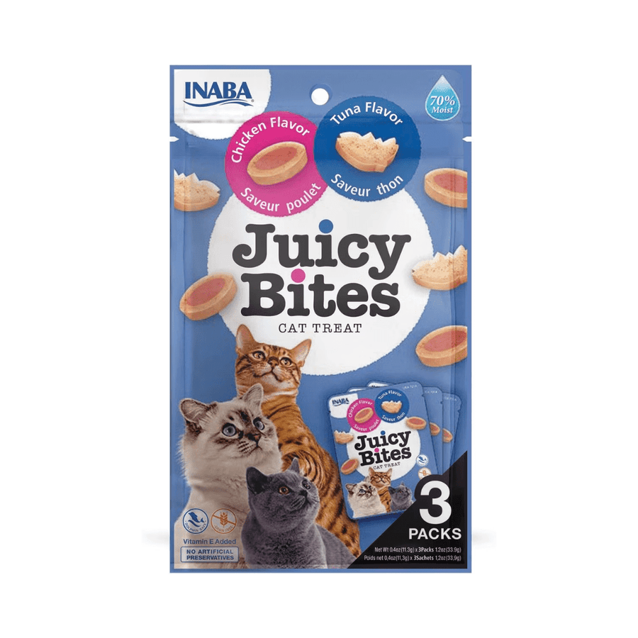 Inaba Dry Cat Treats - Juicy Bites Tuna & Chicken - Toronto Pets