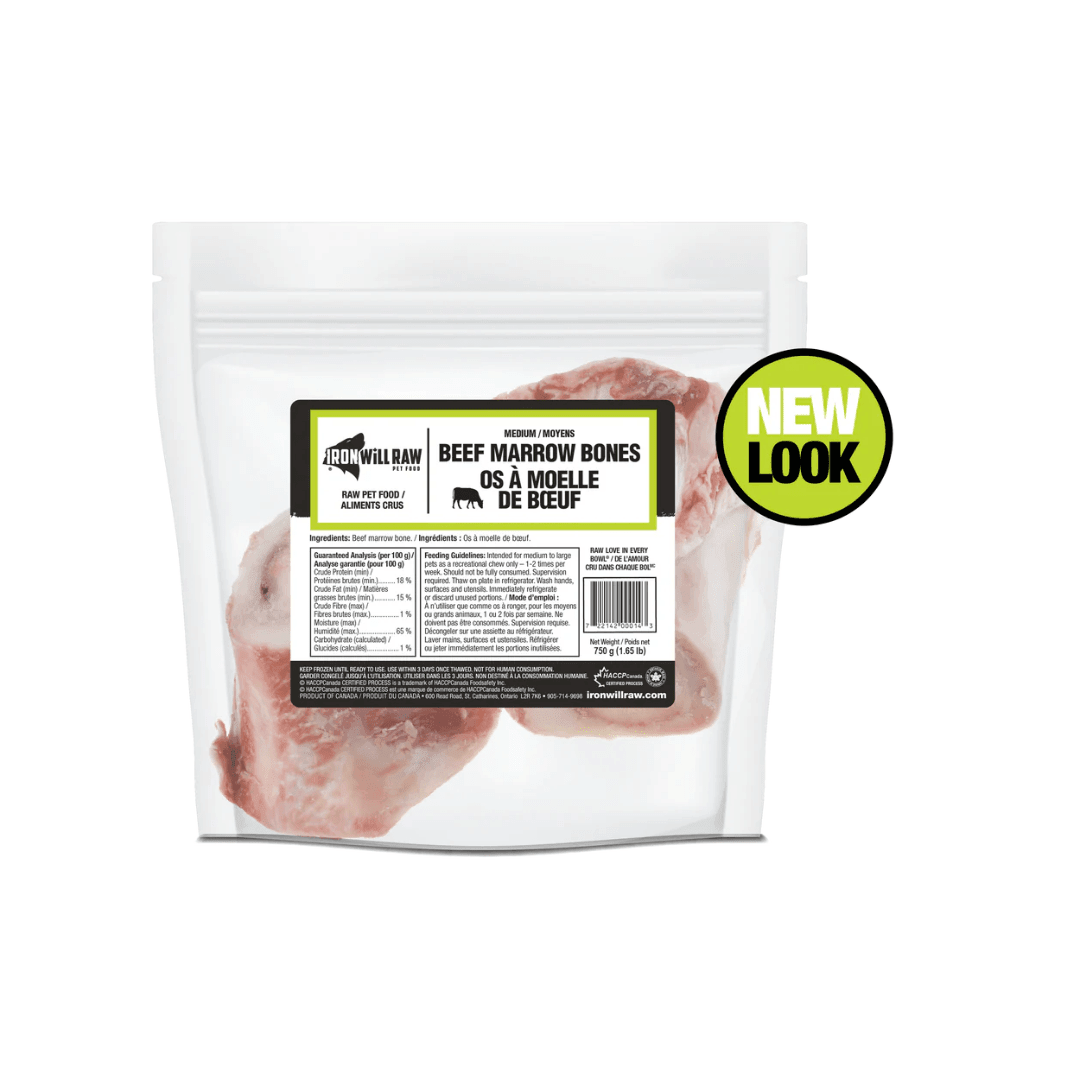 Iron Will Raw Dog Treats - Beef Marrow Bones - Toronto Pets