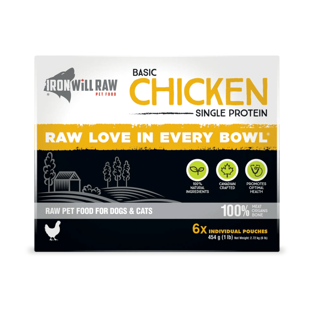 Iron Will Raw Frozen Dog and Cat Food - Dog & Cats Basic Chicken - Toronto Pets