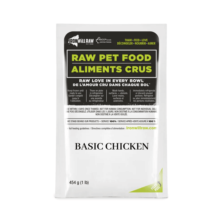 Iron Will Raw Frozen Dog and Cat Food - Dog & Cats Basic Chicken - Toronto Pets