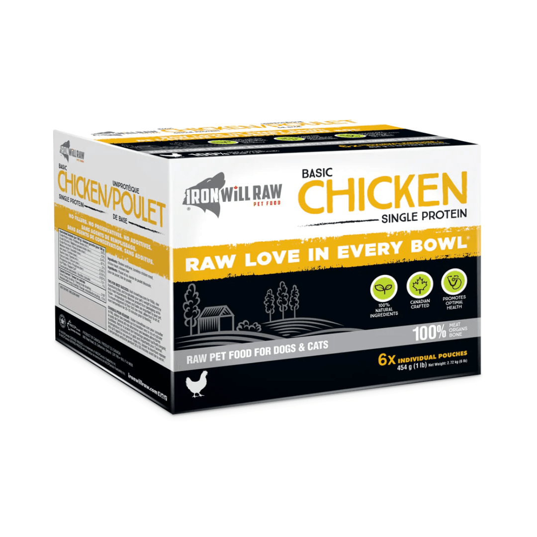 Iron Will Raw Frozen Dog and Cat Food - Dog & Cats Basic Chicken - Toronto Pets