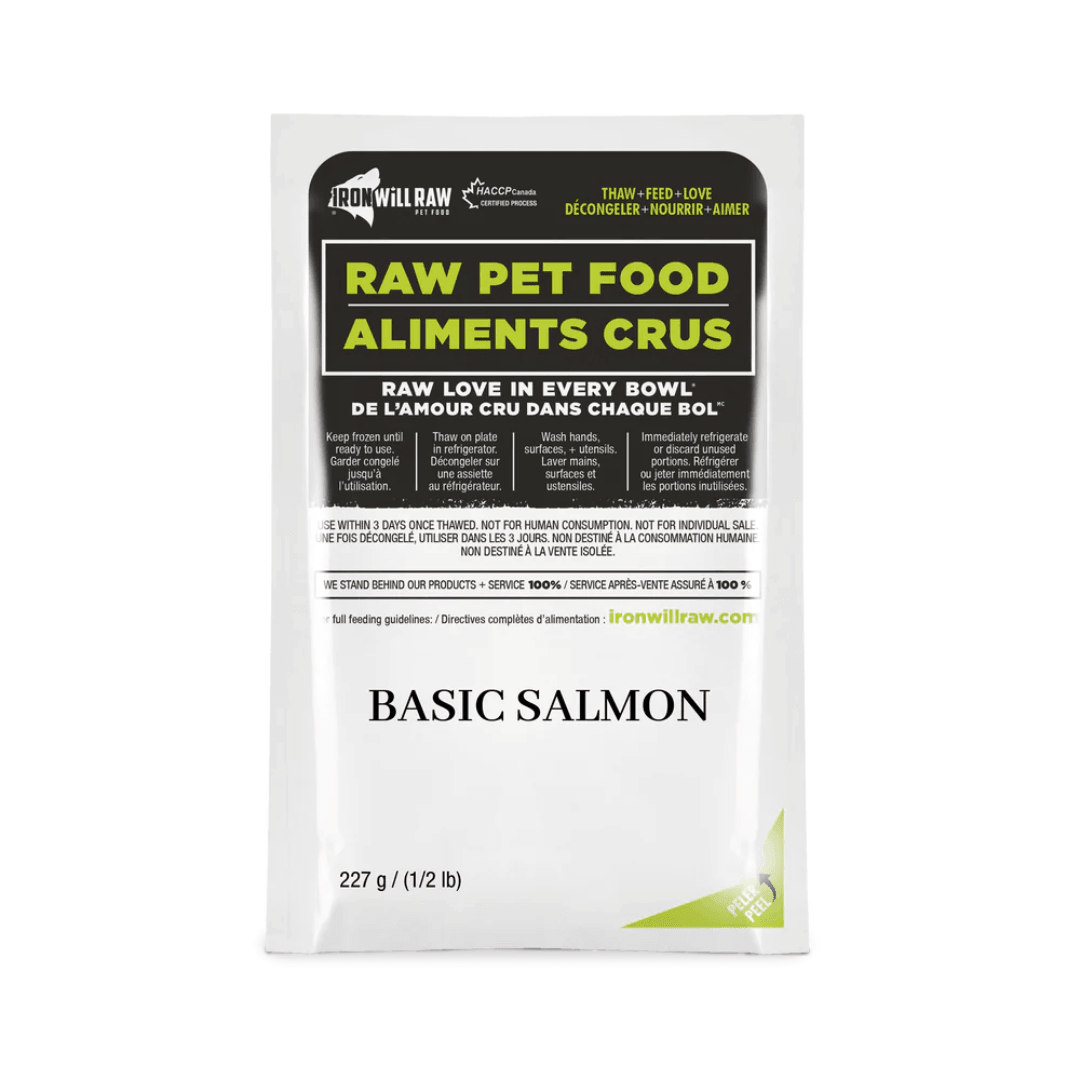 Iron Will Raw Frozen Dog and Cat Food - Dog & Cats Basic Salmon - Toronto Pets