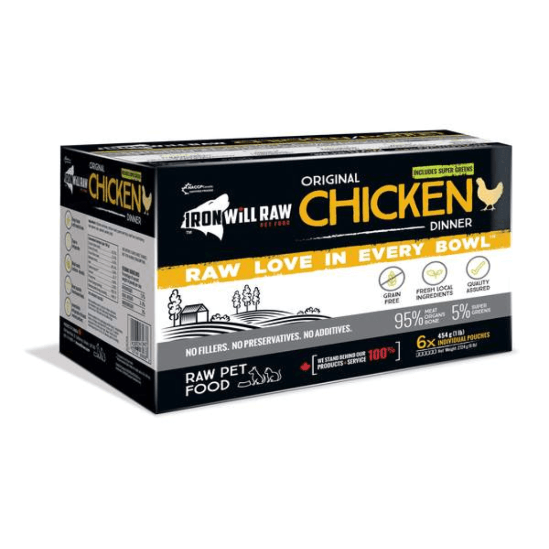 Iron Will Raw Frozen Dog and Cat Food - Original Chicken Dinner - Toronto Pets