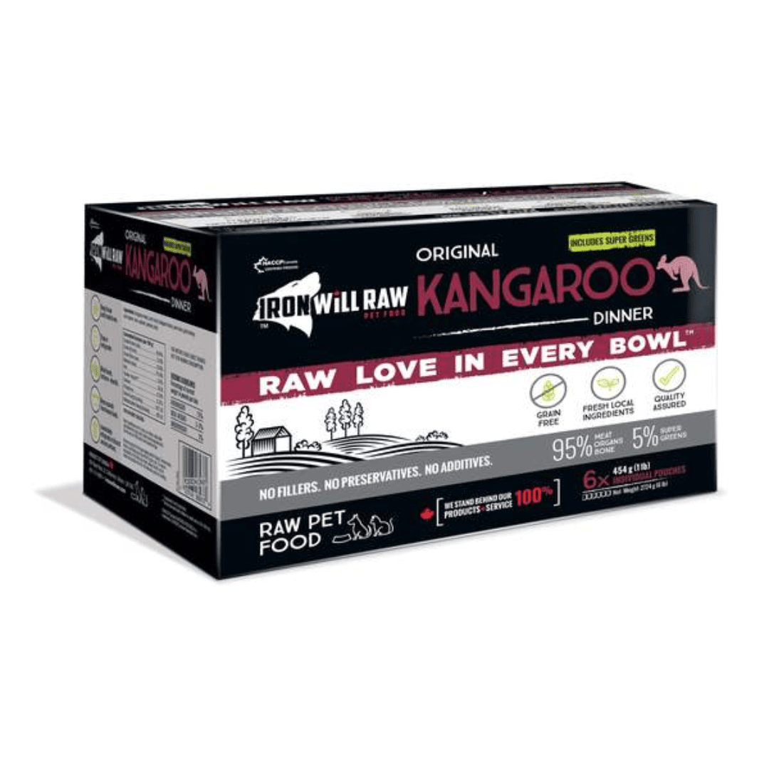 Iron Will Raw Frozen Dog and Cat Food - Original Kangaroo Dinner - Toronto Pets