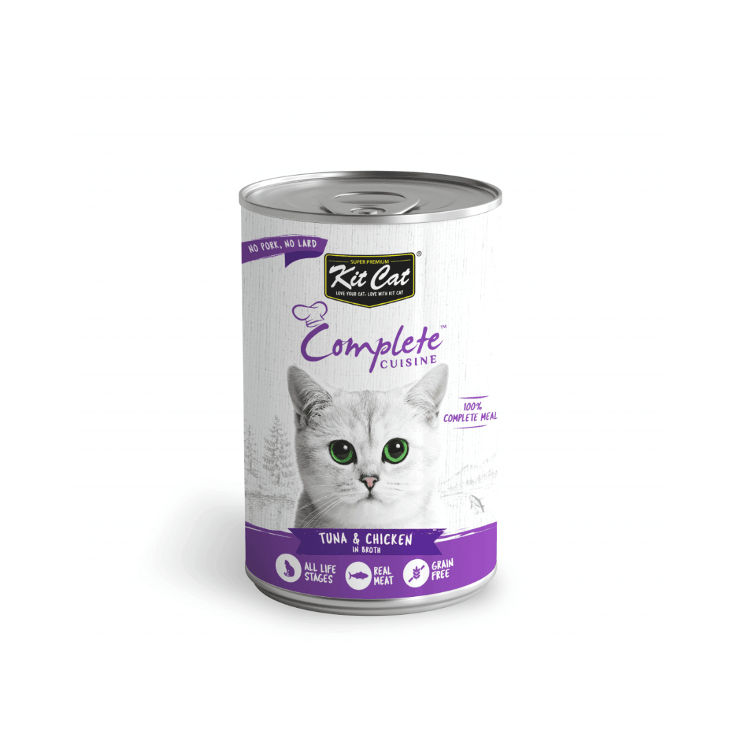 Kit Cat Wet Cat Food - Complete Cuisine Tuna and Chicken in Broth Canned - Toronto Pets