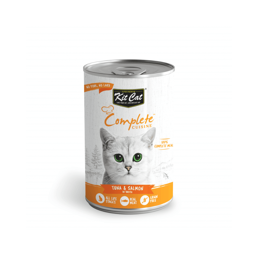 Kit Cat Wet Cat Food - Complete Cuisine Tuna And Salmon In Broth Canned - Toronto Pets