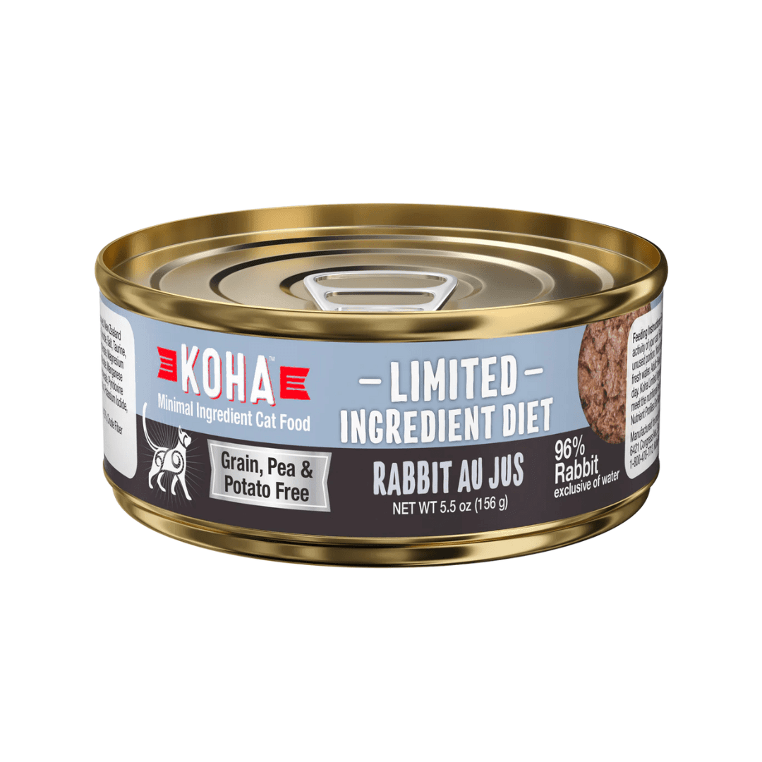 KOHA Wet Cat Food - Limited Ingredient Rabbit Au Jus Pate Canned - Toronto Pets