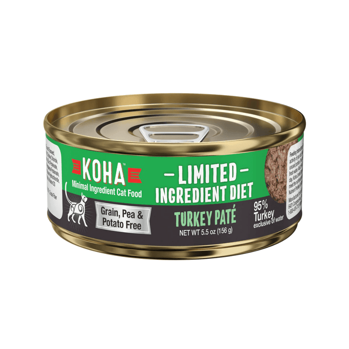 KOHA Wet Cat Food - Limited Ingredient Turkey Pate Canned - Toronto Pets