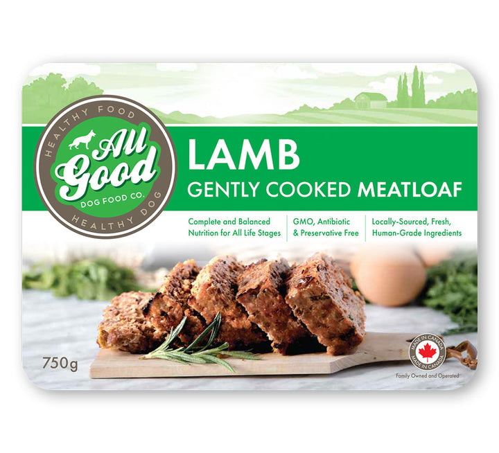 All Good Frozen Dog Food - Lamb Gently Cooked Meatloaf 