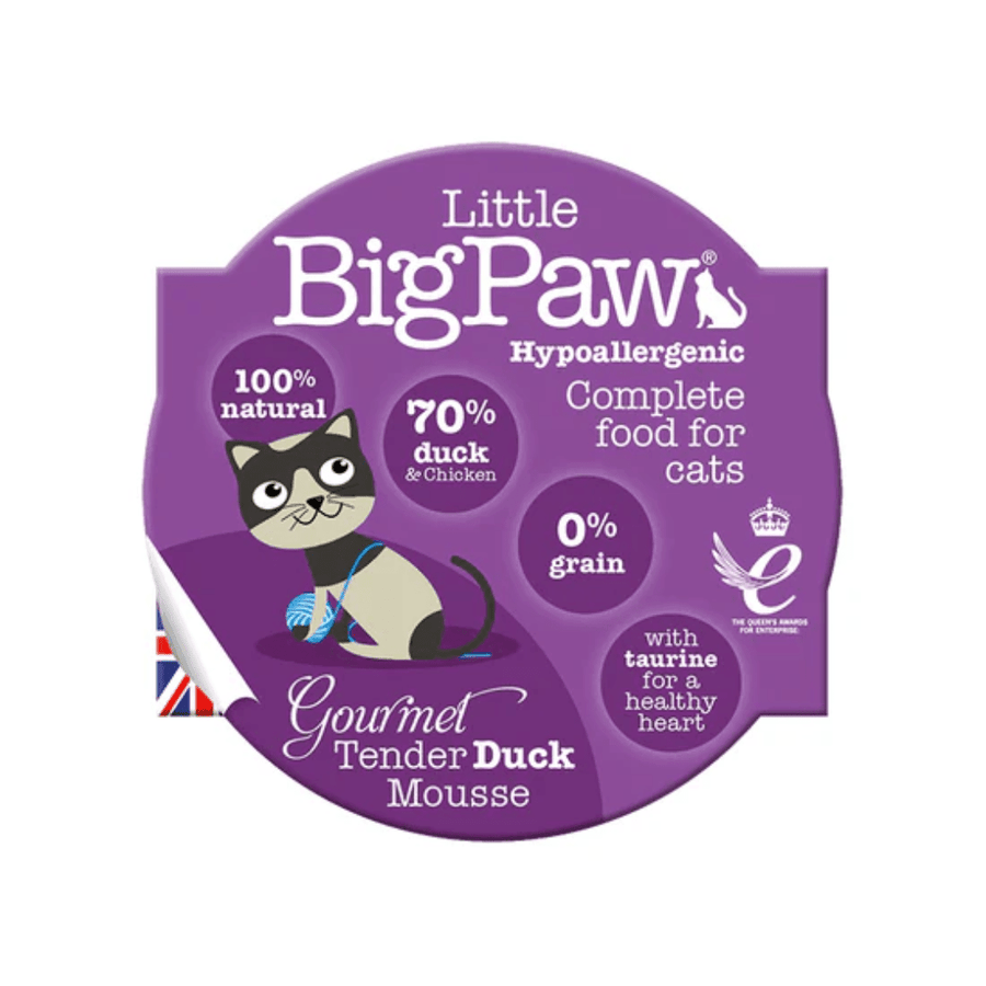 Little Big Paw Wet Cat Food - Gourmet Tender Duck Mousse Canned - Toronto Pets