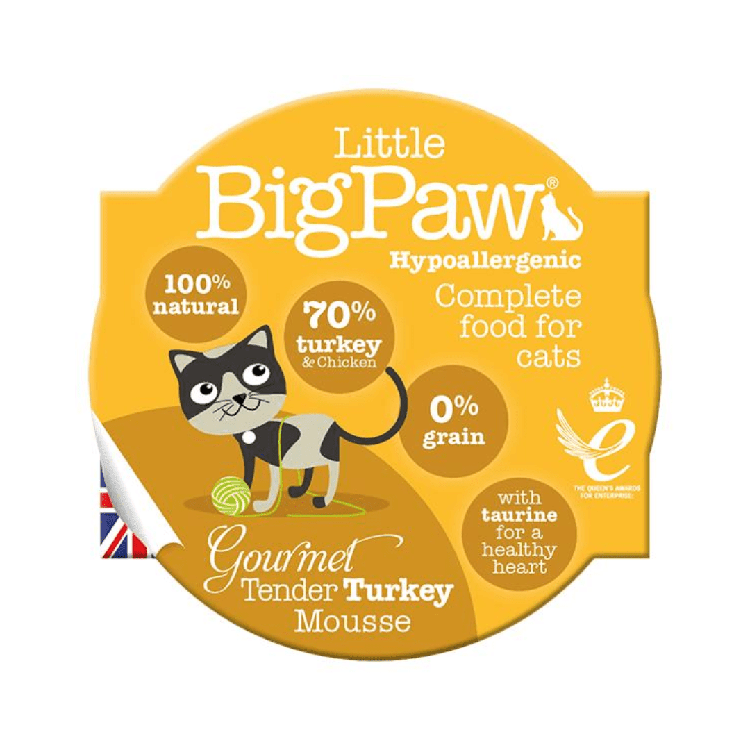 Little Big Paw Wet Cat Food - Gourmet Tender Turkey Mousse Canned - Toronto Pets