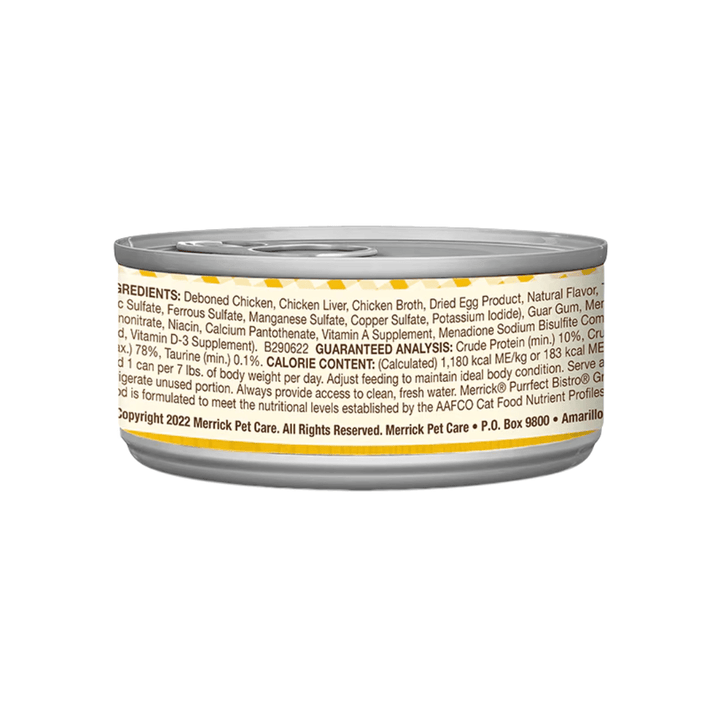 Merrick Wet Cat Food - Purrfect Bistro Grain Free Chicken Pate Canned - Toronto Pets