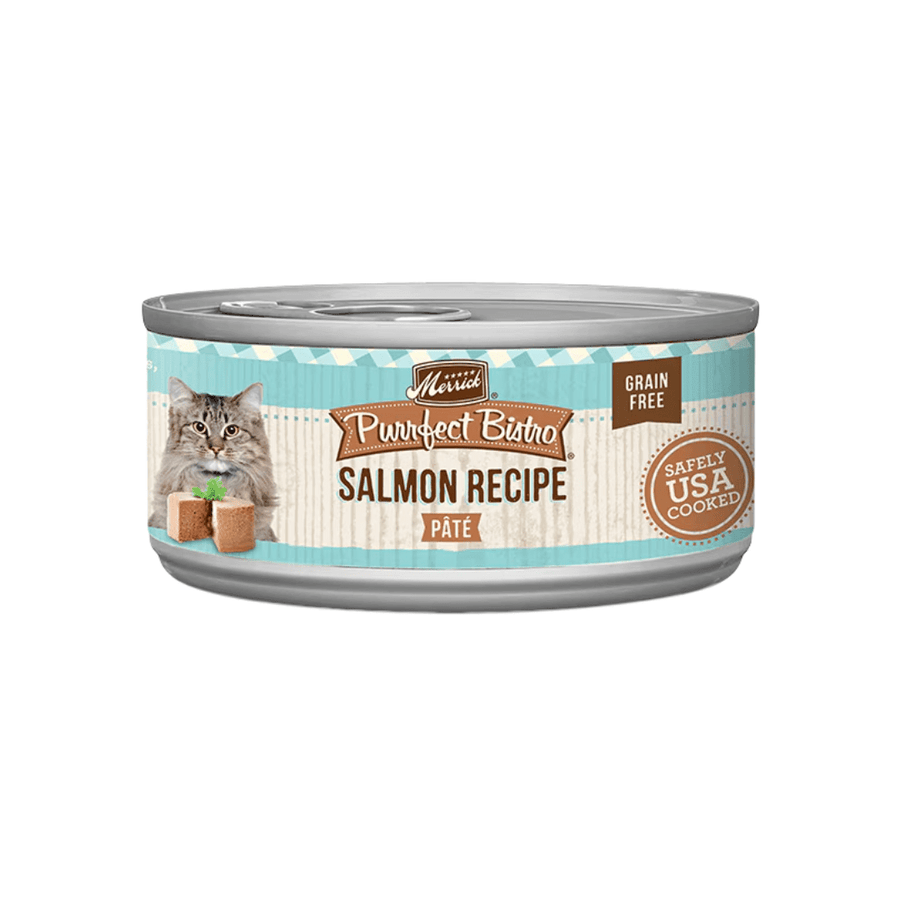 Merrick Wet Cat Food - Purrfect Bistro Grain Free Salmon Pate Canned - Toronto Pets