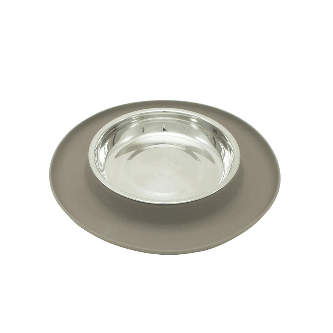 Messy Cats Bowls - Single Silicone Feeder with Stainless Steel Bowl - Toronto Pets