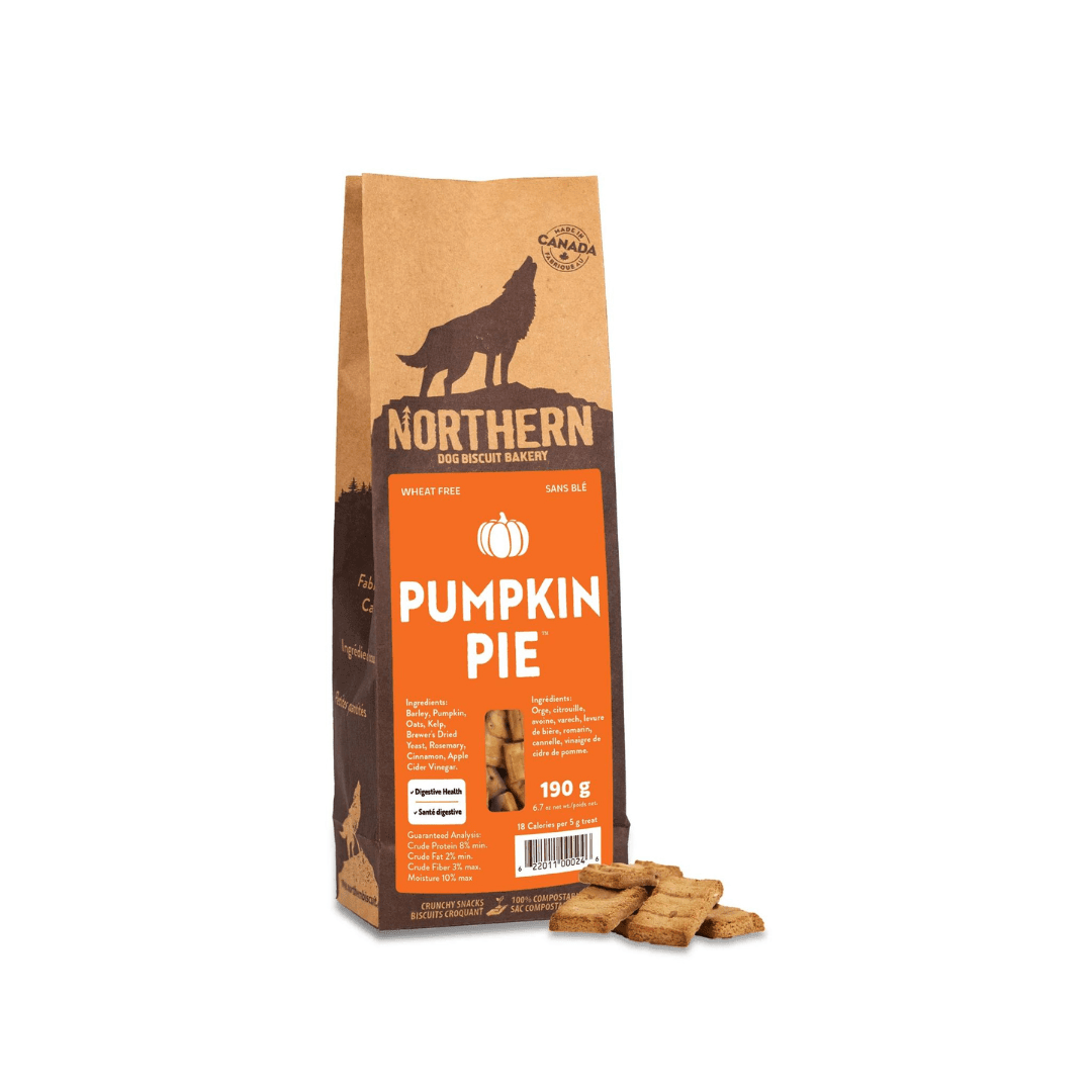 Northern Pet Vegan Dog Treats - Classic Pumpkin Pie Biscuit - Toronto Pets