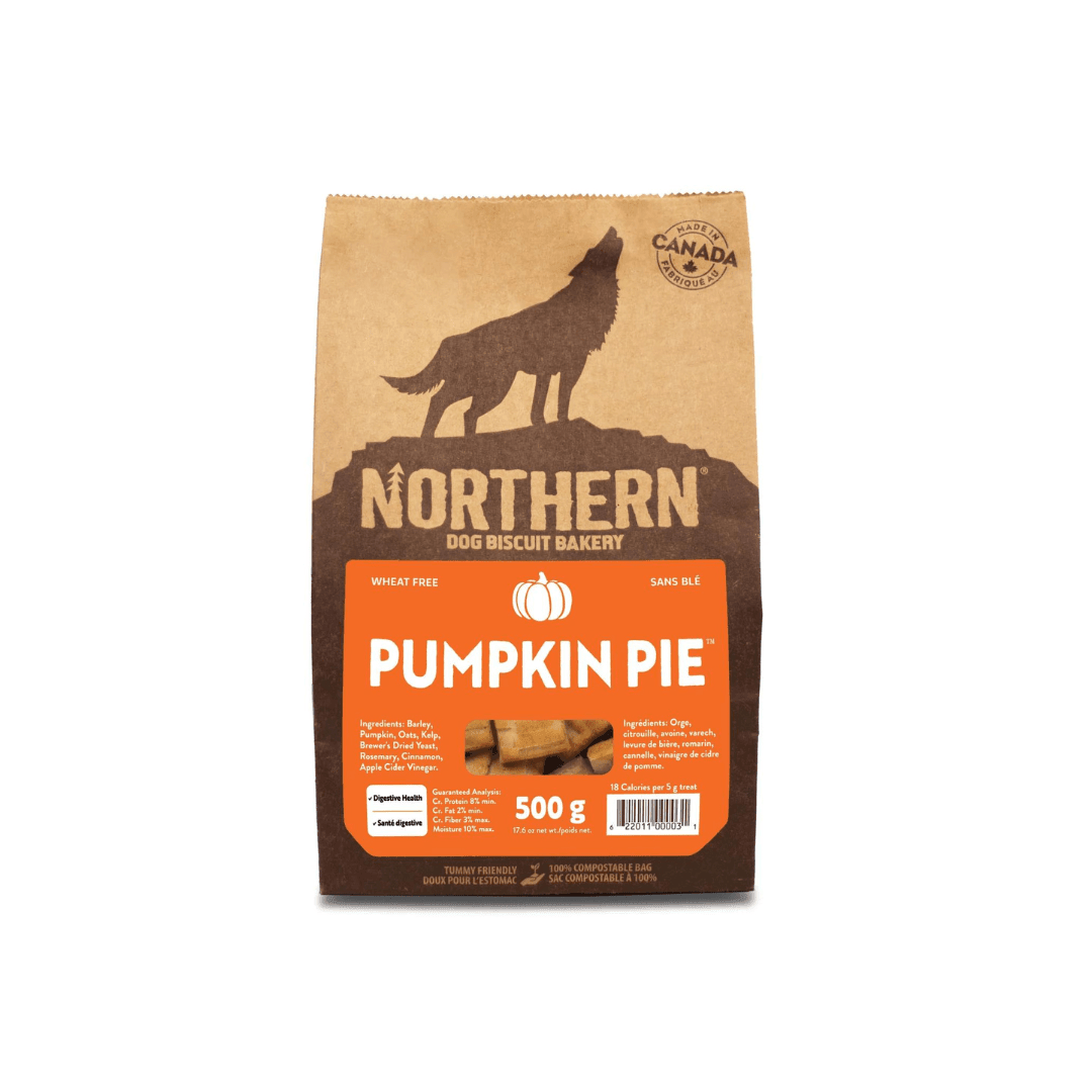 Northern Pet Vegan Dog Treats - Classic Pumpkin Pie Biscuit - Toronto Pets