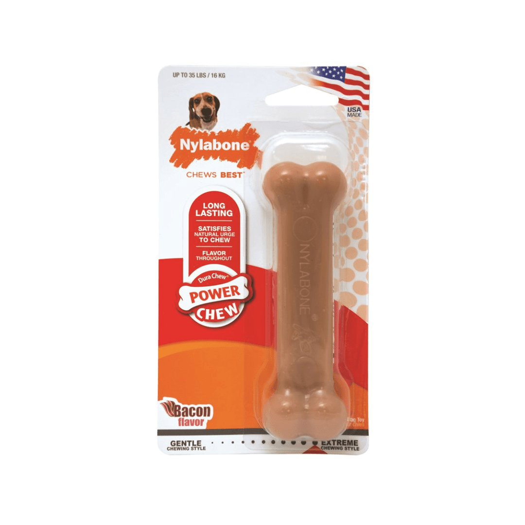 Nylabone Dog Dental Care - Power Chew Bacon - Toronto Pets