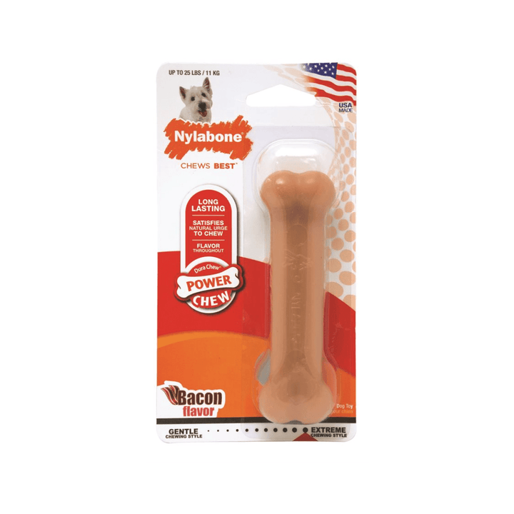 Nylabone Dog Dental Care - Power Chew Bacon - Toronto Pets