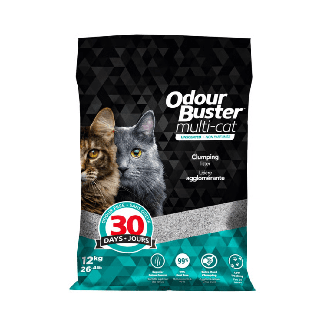 Odour Buster Cat Litter - Multi - Cat Unscented Clumping Formula - Toronto Pets