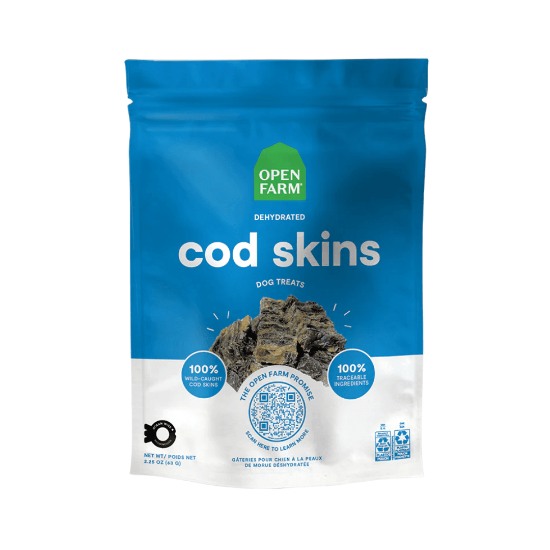 Open Farm Dehydrated Dog Treats - Cod Skins - Toronto Pets