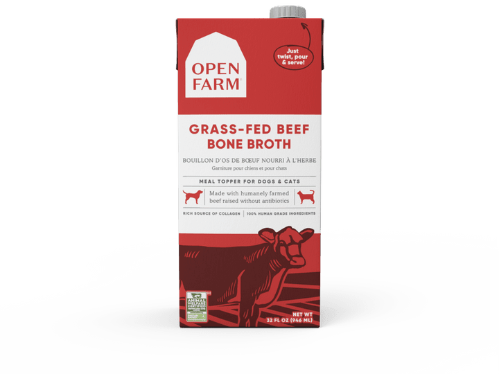 Open Farm Dog and Cat Topper - Grass - Fed Beef Bone Broth - Toronto Pets