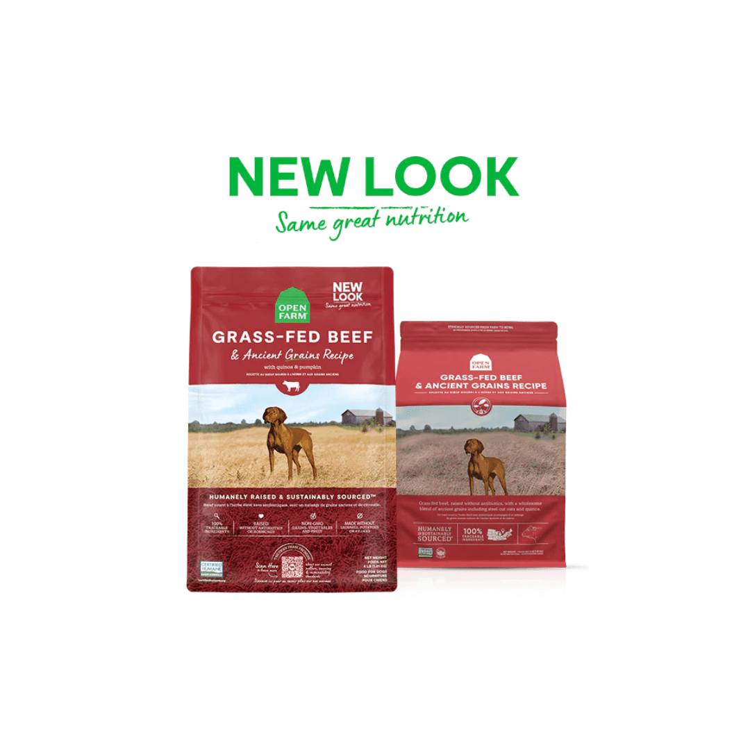 Open Farm Dry Dog Food - Grass - Fed Beef & Ancient Grains - Toronto Pets