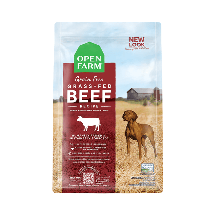 Open Farm Dry Dog Food - Grass - Fed Beef Grain - Free - Toronto Pets