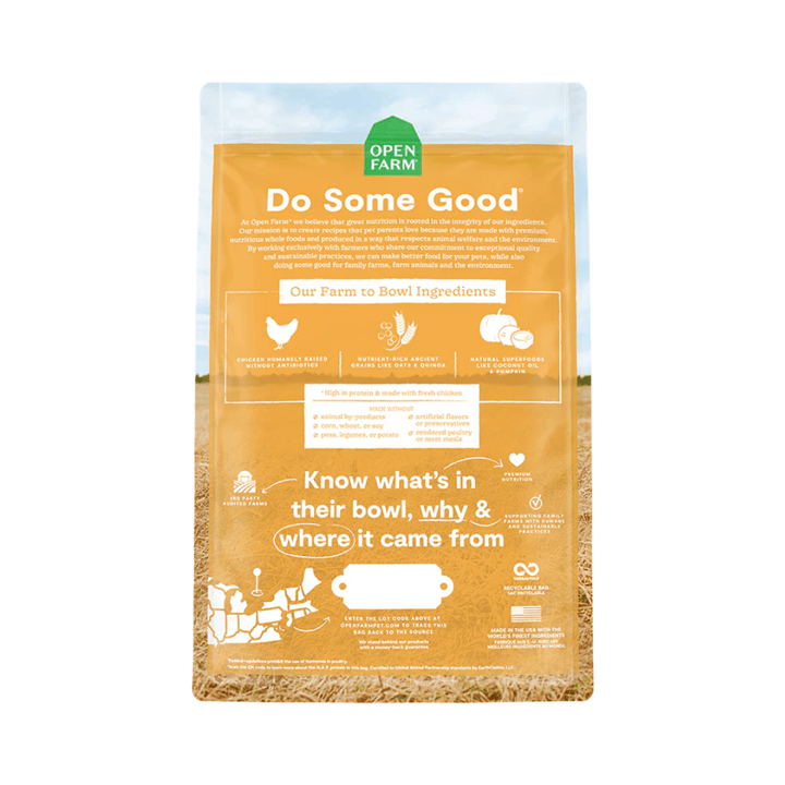 Open Farm Dry Dog Food - Harvest Chicken & Ancient Grains - Toronto Pets