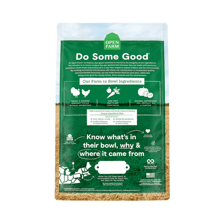 Open Farm Dry Dog Food - Homestead Turkey & Chicken Grain - Free - Toronto Pets