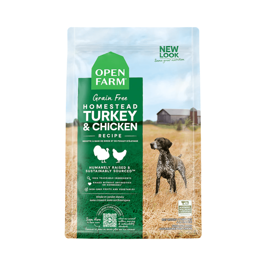 Open Farm Dry Dog Food - Homestead Turkey & Chicken Grain - Free - Toronto Pets