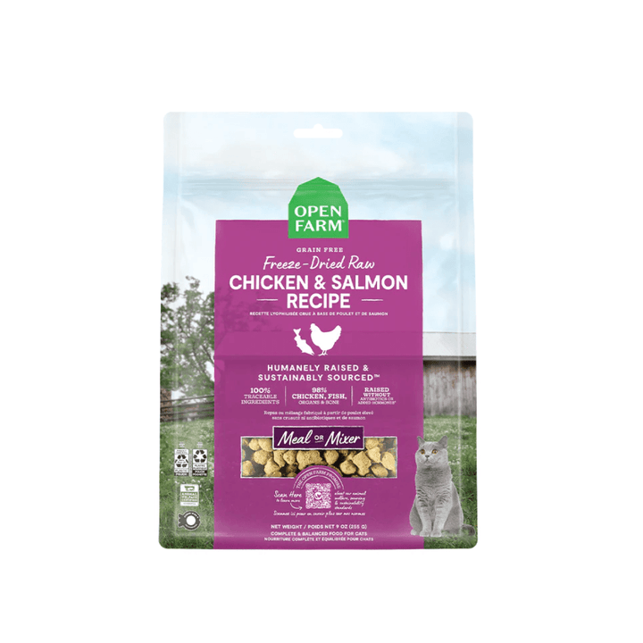 Open Farm Freeze - Dried Cat Food - Chicken & Salmon Raw - Toronto Pets