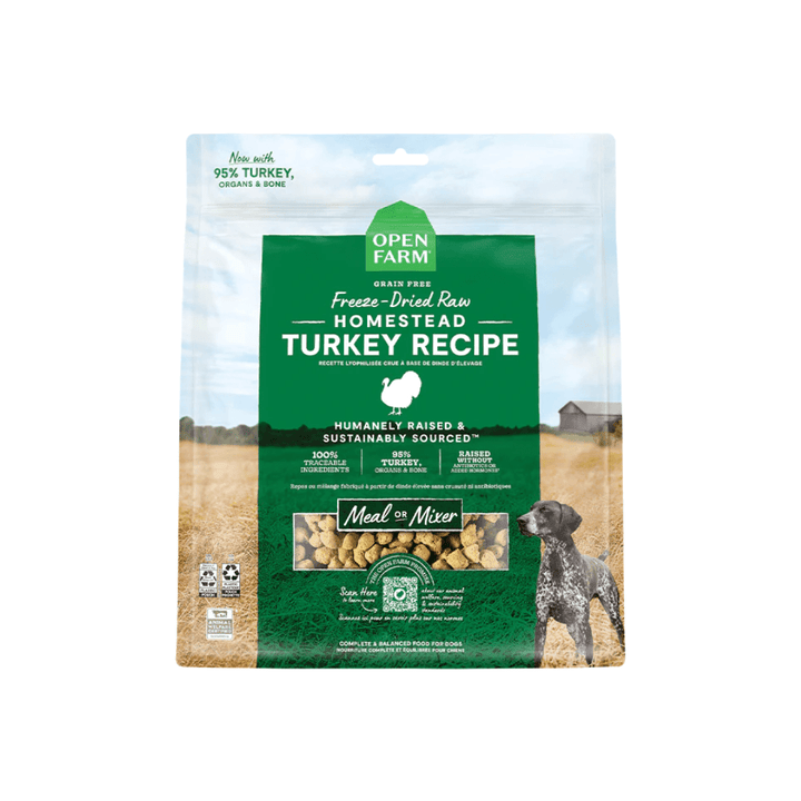 Open Farm Freeze - Dried Raw Dog Food or Mixer - Homestead Turkey - Toronto Pets