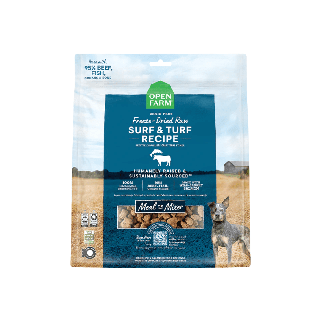 Open Farm Freeze - Dried Raw Dog Food or Mixer - Surf & Turf - Toronto Pets