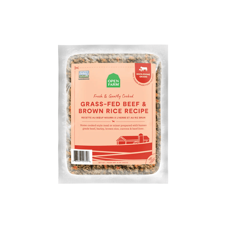 Open Farm Frozen Dog Food - Grass - Fed Beef & Brown Rice Gently Cooked Recipe - Toronto Pets