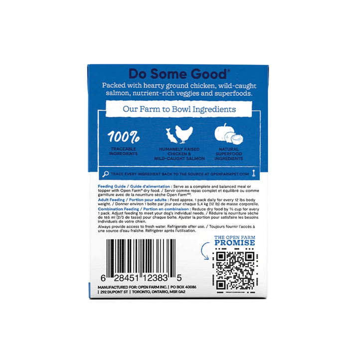 Open Farm Wet Dog Food - Chicken and Salmon Rustic Stew - Toronto Pets