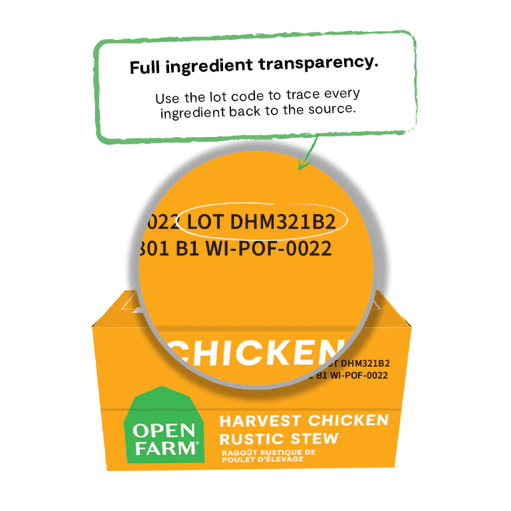 Open Farm Wet Dog Food - Harvest Chicken Rustic Stew - Toronto Pets