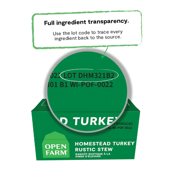 Open Farm Wet Dog Food - Homestead Turkey Rustic Stew - Toronto Pets