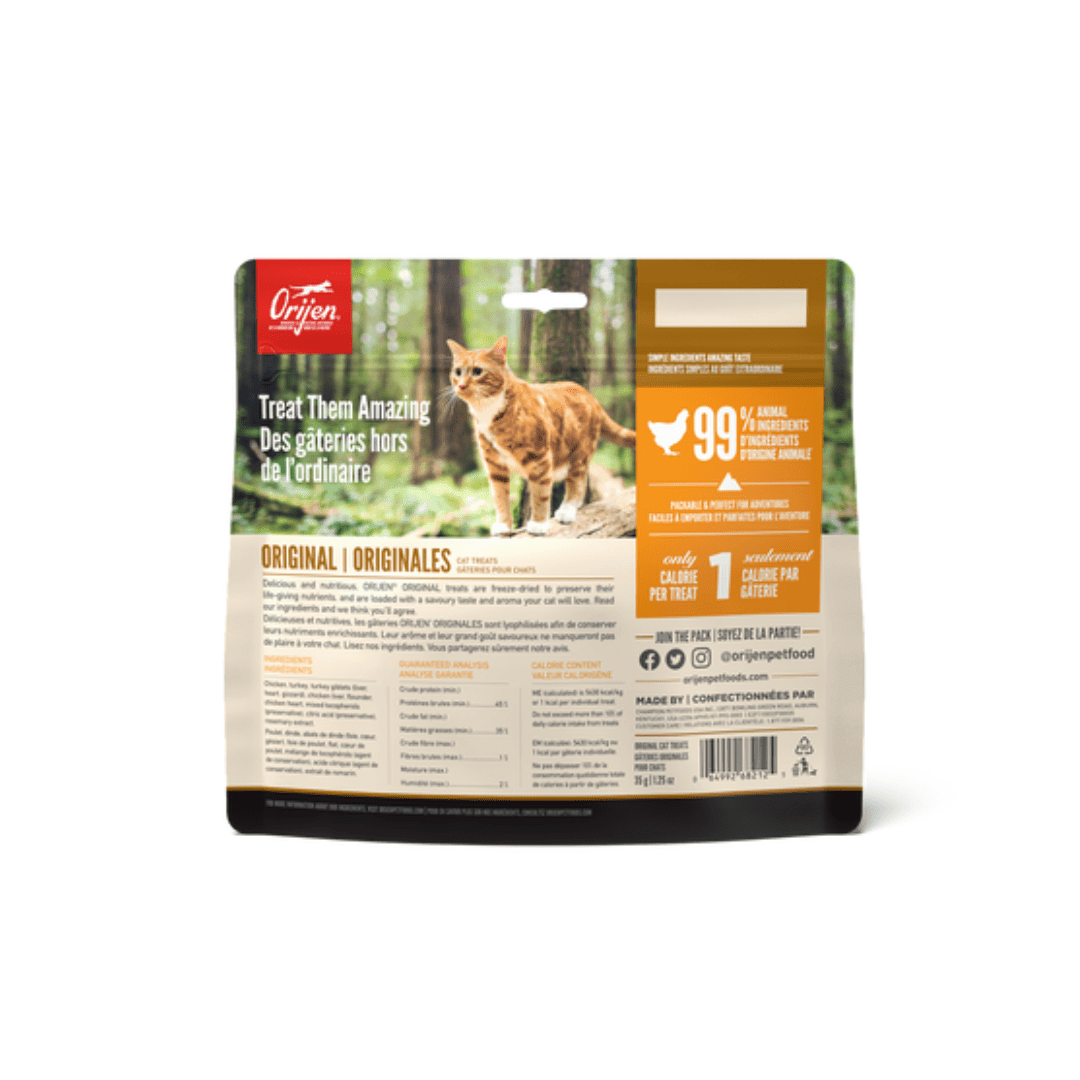 Orijen Freeze - Dried Cat Treats - Original Free - Run Poultry and Wild - Caught Flounder - Toronto Pets