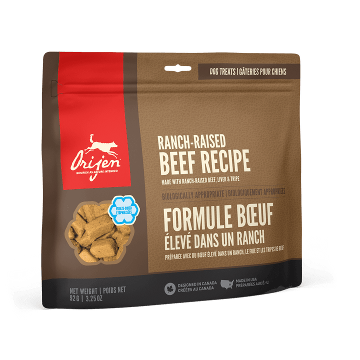 Orijen Freeze - Dried Dog Treats - Ranch Raised Beef Recipe - Toronto Pets