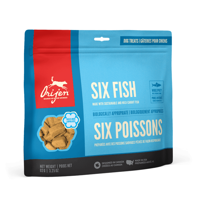 Orijen Freeze - Dried Dog Treats - Six Fish Recipe - Toronto Pets